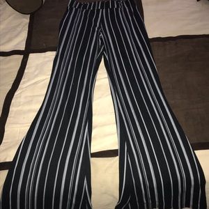 Black and white pinstripe pants NWOT